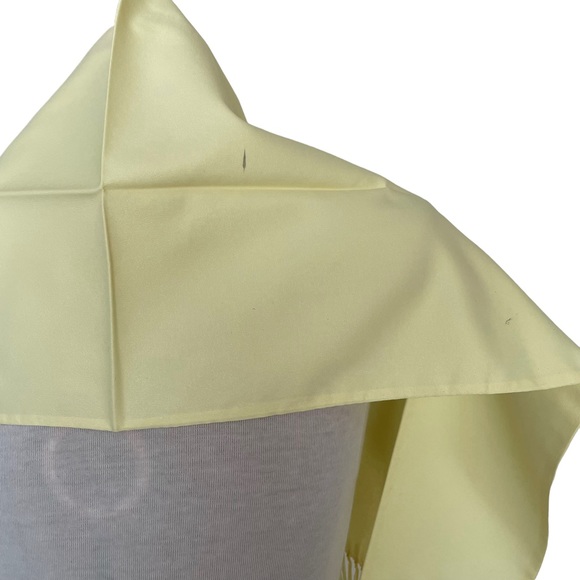 Men’s Scarf with Fringe Yellow Vintage - Picture 7 of 8